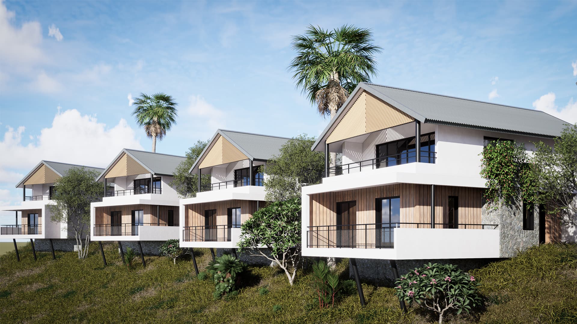 Villas individuelles conçues par FG Architectes à la Réunion 974